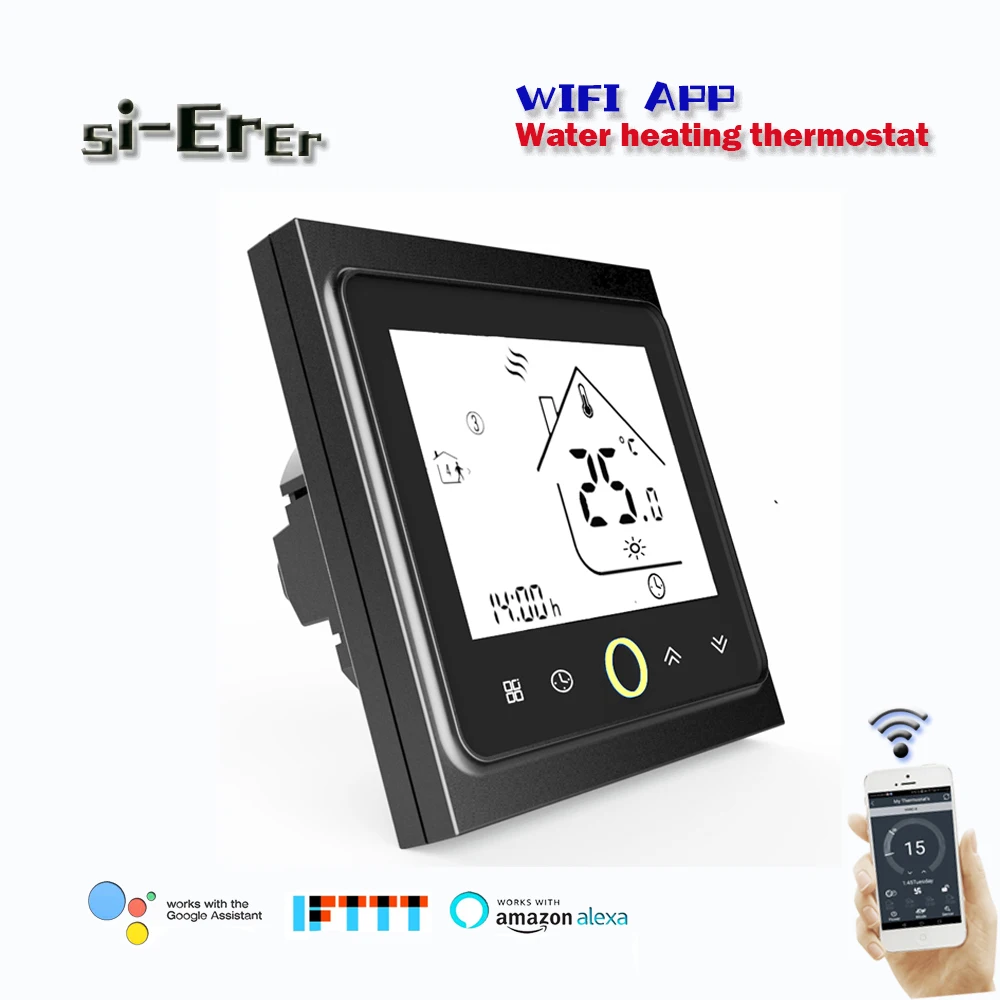 24vac, 95 240vac Wifi Thermostat Temperature Controller For Water