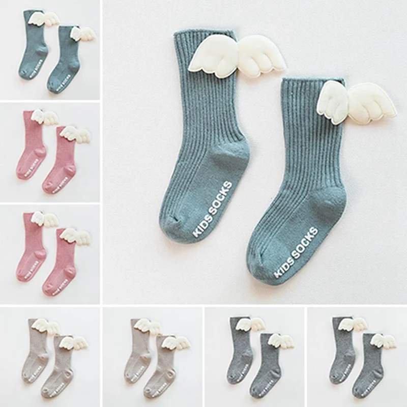 

Autumn And Winter New Cute Winged Children's Sock Glue-dispensing Anti-skid Baby Socks Baby Christmas Socks