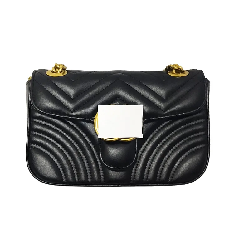 

MLHJ 2019 new European and American chain bag Messenger bag wild shoulder fashion diamond retro small square bag