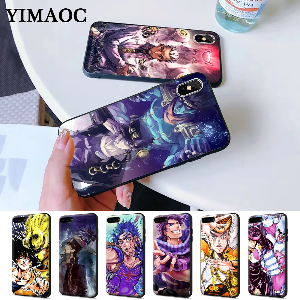 

JoJo Bizarre Adventure Popular Custom Silicone Case for iPhone 5 5S 6 6S Plus 7 8 X XS Max XR