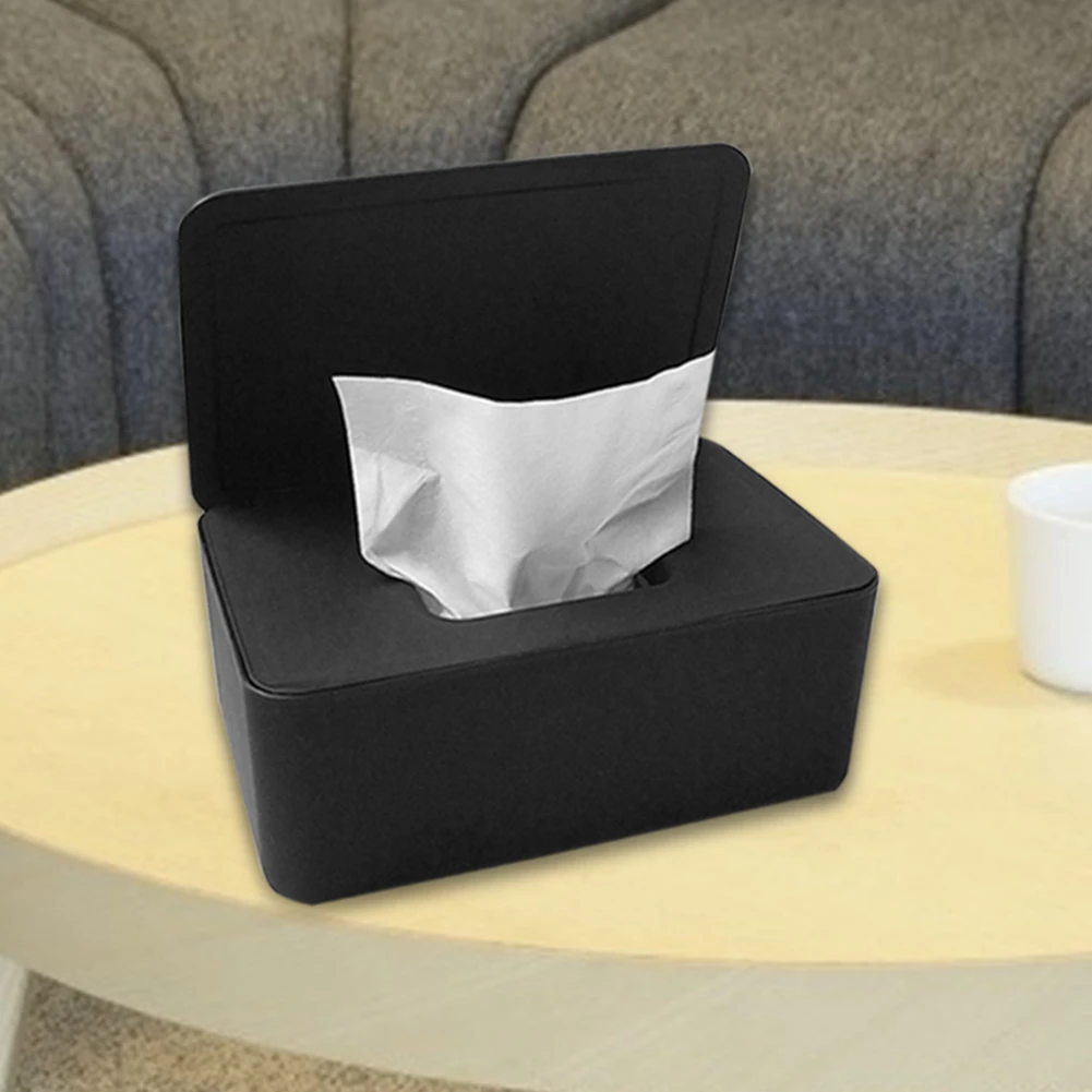 Plastic Wet Wipes Dispenser Tissue Box Container Solid Napkin Holder with Lid Plastic Wet Wipes Dispenser Tissue Box Container Solid Napkin Holder with Lid