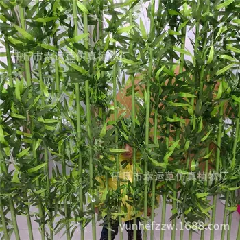

Imitation Bamboo Fake Bamboo Bar Plastic Bamboo Leaf 2 M 1 M Decoration Bamboo Engineering Landscape Design Bamboo Decoration