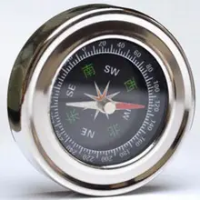6 см/2,3" Компас из нержавеющей стали водонепроницаемый Карманный размер устройство Для Кемпинга Приключения выживания аксессуар