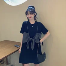 Yamamoto Style Hepburn Black Dress Hong Kong Flavor Salt Sweet Small Light Luxury Flab Hiding Super Fairy Girl Dress Summer