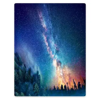 

HommomH 60 "X80" blanket throw comfortable warm portable soft plush sofa beautiful starry sky
