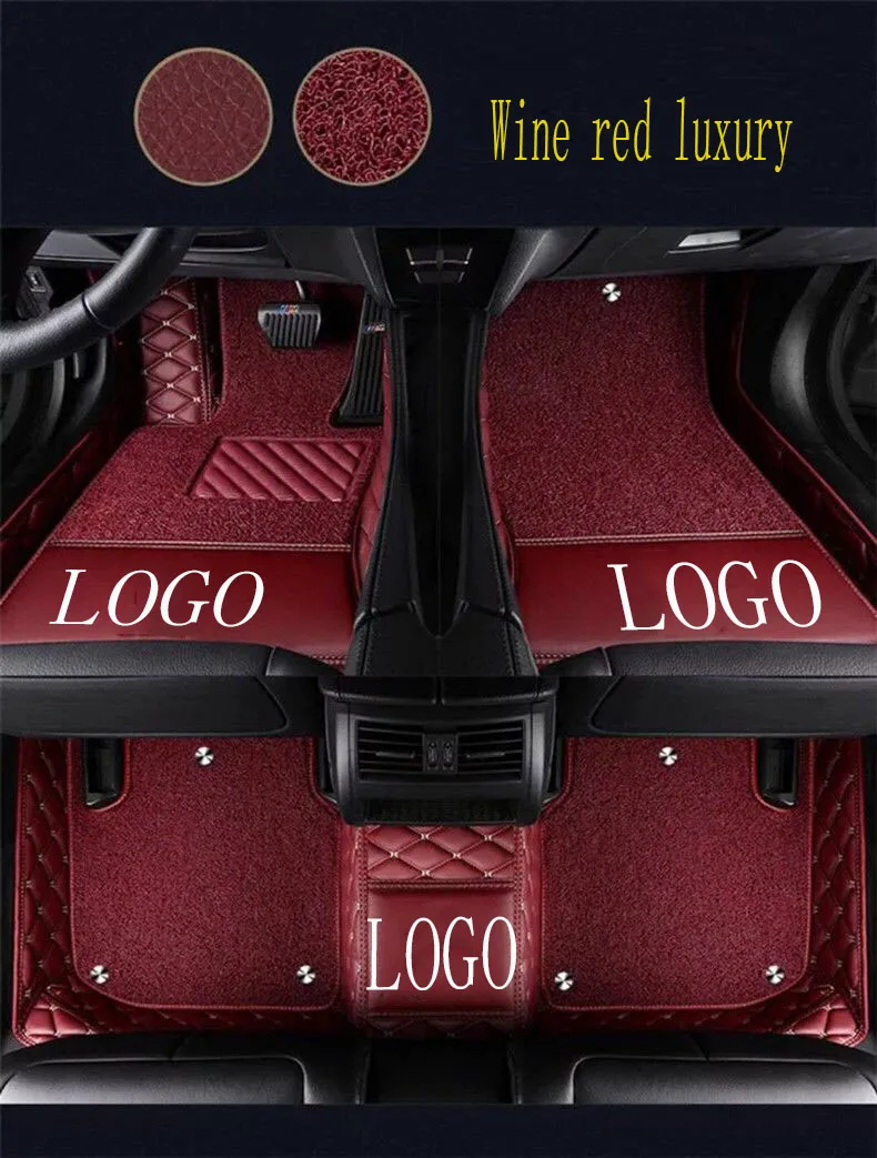 Car floor mats with Logo/Brand Logo specially for Audi Q5 5D waterproof foot case car styling rugs good carpet liners(2009-prese |