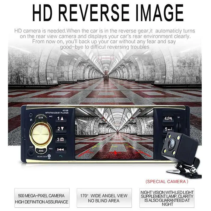 Автомобиль 4 в HD MP5 плеер Bluetooth Hands-free автомобильный MP3 радио