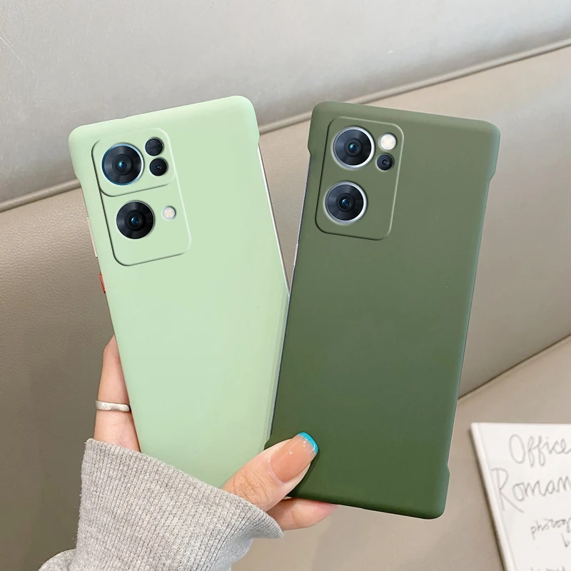 Matte Frameless Phone Case For Oppo Reno Series Slim Shockproof_voghion.com