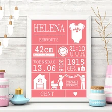 5D алмазная вышивка фото на заказ ребенок Дата рождения алмазная живопись полный набор круглый/квадратный запись ребенок рождения мозаика для детей