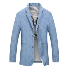 Модный мужской повседневный костюм весна и осень однотонный деловой мужской костюм мужской блейзер