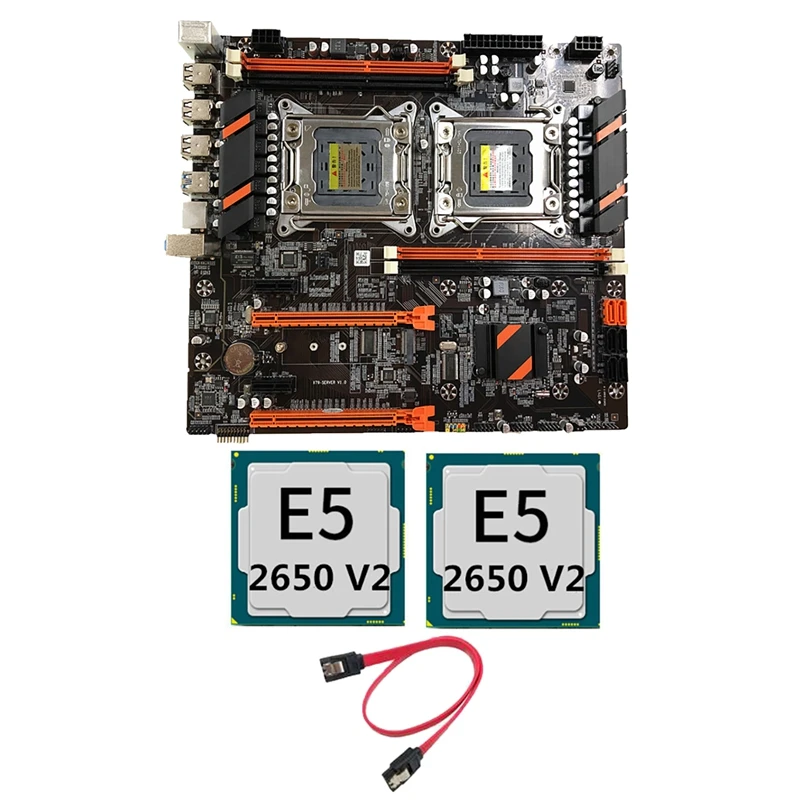 X79 Dual Channel Motherboard Kit LGA 2011 4XDDR3 REG ECC RAM USB3.0