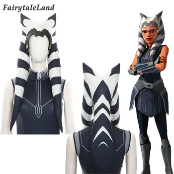 

Ahsoka Tano Cosplay Outfit Stripes Headgear The Clone Wars S.E. 7 Ahsoka Costume Accessory Hat Halloween Headgear Party Headwear