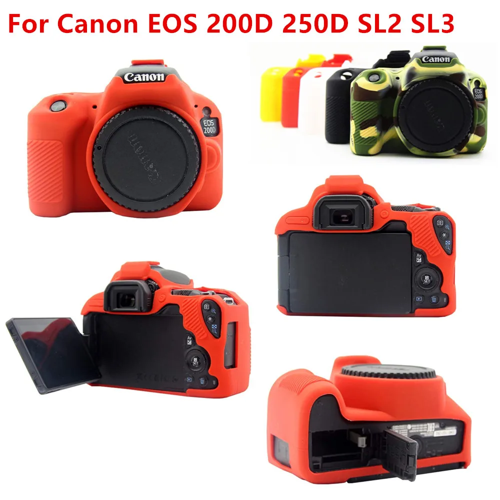 Camera Case for Canon EOS 200D Mark II 250D Rebel SL2 SL3 DSLR
