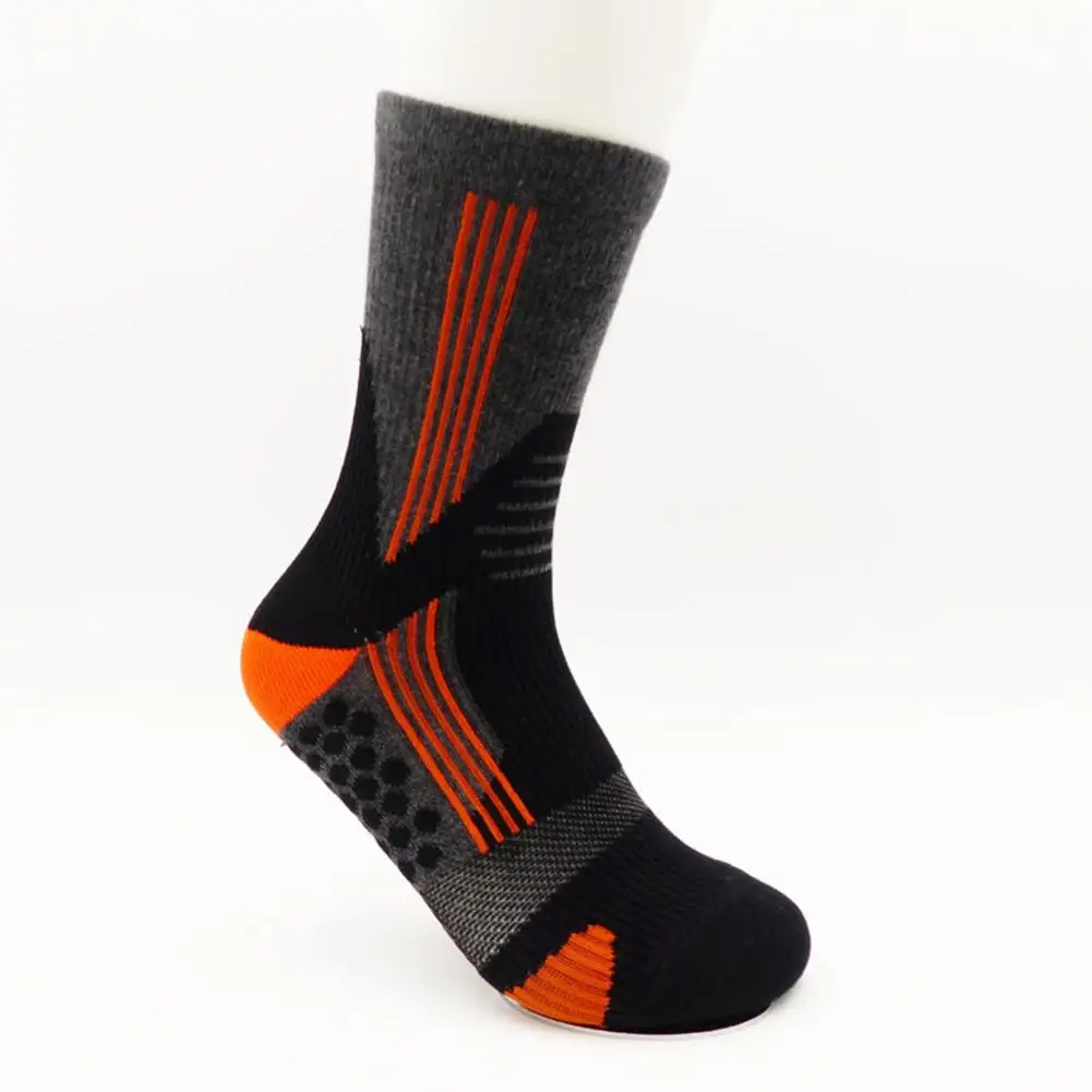 Для Мужчин's Компрессионные носки анти-скользящие кроссовки с амортизацией, воздухопроницаемые спортивные носки для марафона альпинизм