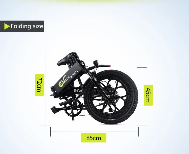 Excellent Europe Stock 20 Inch Electric Bike Magnesium Alloy Wheel 48v 10ah 350w Folding Electric Bike 7 Speed Gears 20" Folding Ebike 27