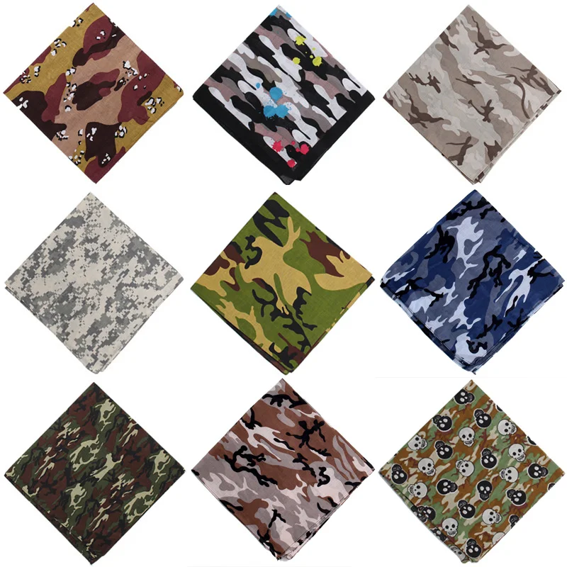 

Fashion Cycling Face Cover Camo Seamless Scarf 1PC Elastic Bandanas Dustproof Anti-uv Protection Scarf Outdoor Accessories Men