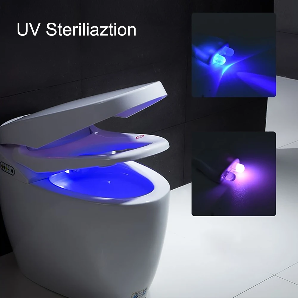 Светодиодный светильник для туалета, умный датчик движения человека, лампа для ванной, Ночной светильник, автоматический активированный водонепроницаемый 8 цветов, туалетный светильник s