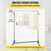 VEVOR Z Base Standing Coat Rack Floor Clothes Hanger Storage Wardrobe Adjustable Height Lockable Caster Entrance Hall Furniture 5