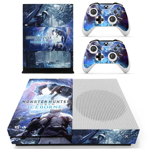 Monster Hunter World Iceborne наклейка на кожу для Xbox One S консоль и контроллеры для Xbox One Slim Skin стикер s винил - Цвет: YS-xboxoneS-2300
