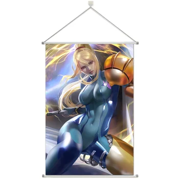 

Anime METROID Samus Aran Prsonalize Customer Made Alloy Fabric Wall Poster Scroll 60x90cm 24x36inches
