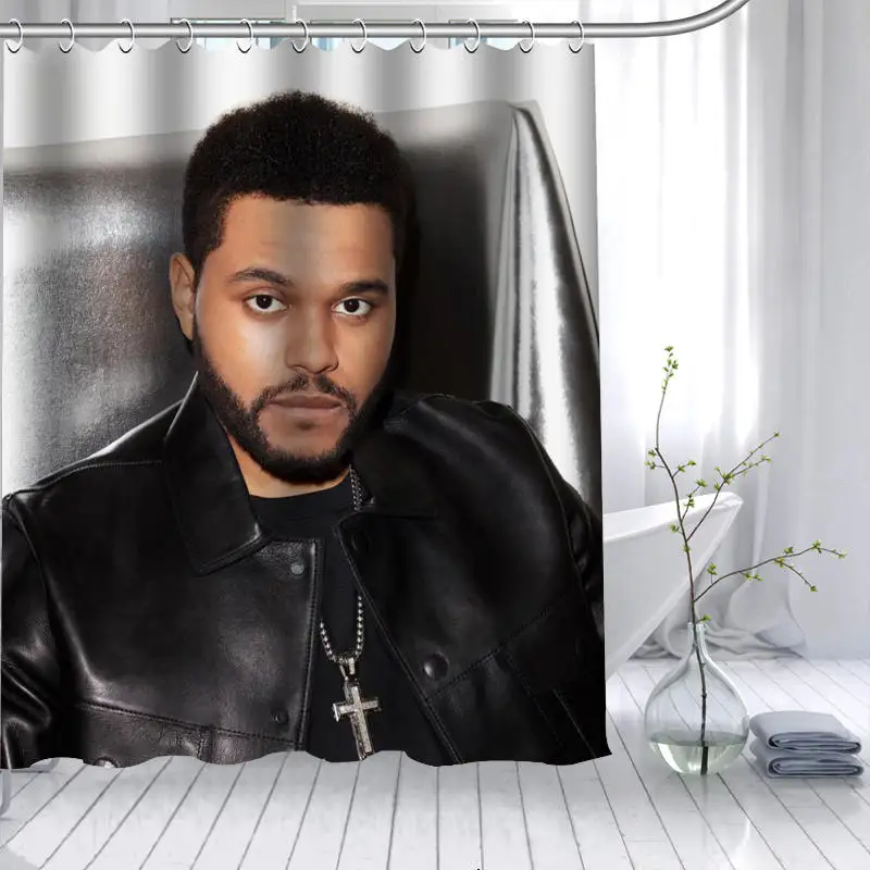 Новое поступление занавеска для душа Weeknd из полиэстера ванной с высоким