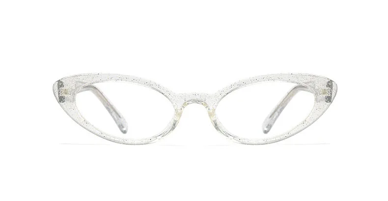 Fashion Luxury Women TR90 Flexible Glasses Frame Business Style Female Small Oval Ultralight Eyeglasses Trending Optical Glasses - Цвет оправы: Clear