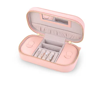 

TX004 New Jewelry Box Large Capacity Leather Storage Jewelry Box Earring Ring Necklace with Mirror Watch Jewelry Organizer