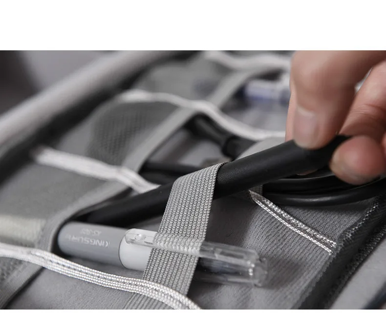 Travel Cable Bag Portable Digital USB Gadget Organizer ChargerStorage Pouch kit Case Accessories Supplies Wires Cosmetic Zipper