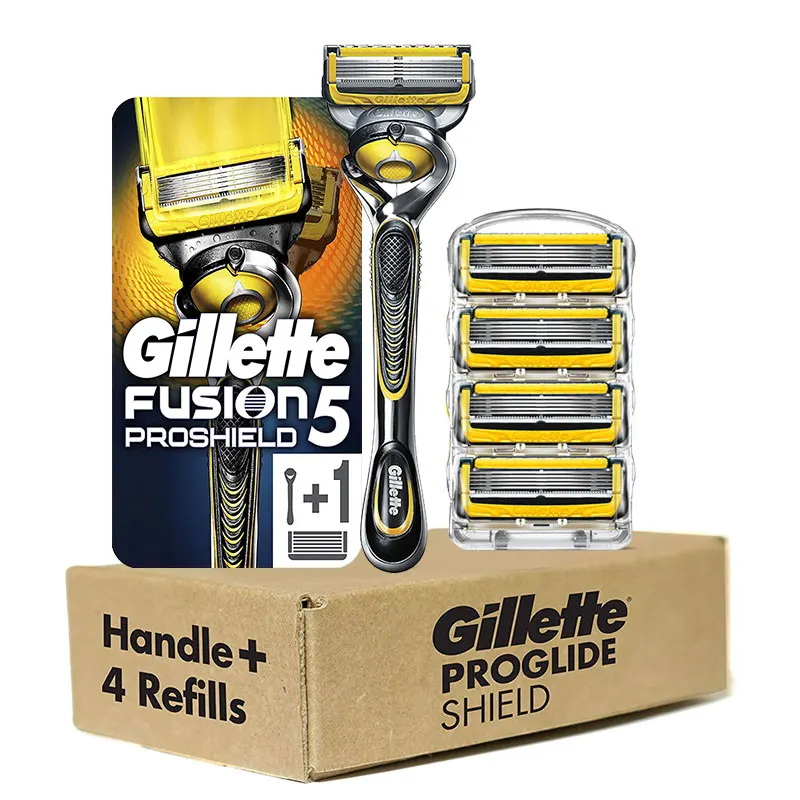 Razor-Blades Cassettes-Machine Manual-Shaver Shaving Proshield Gillette Mens Fusion-5