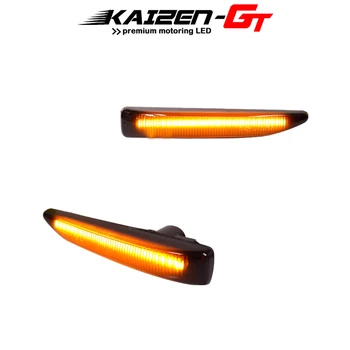 

2PCS Smoked Lens Amber Full LED Car Front Fender Side Marker Lights For 2002-2008 BMW 7 Series E65 E66 E67 745LI 750LI 760Li B7