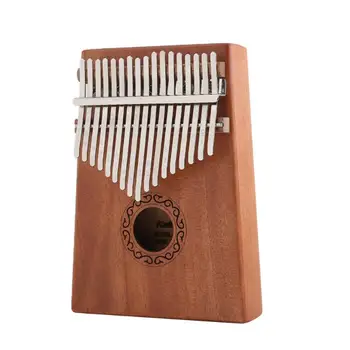 

17 Keys Kalimba Compact and Portable Carry Convenient Wood Mahogany Thumb Piano with Tuning Hammer Musical Instrument