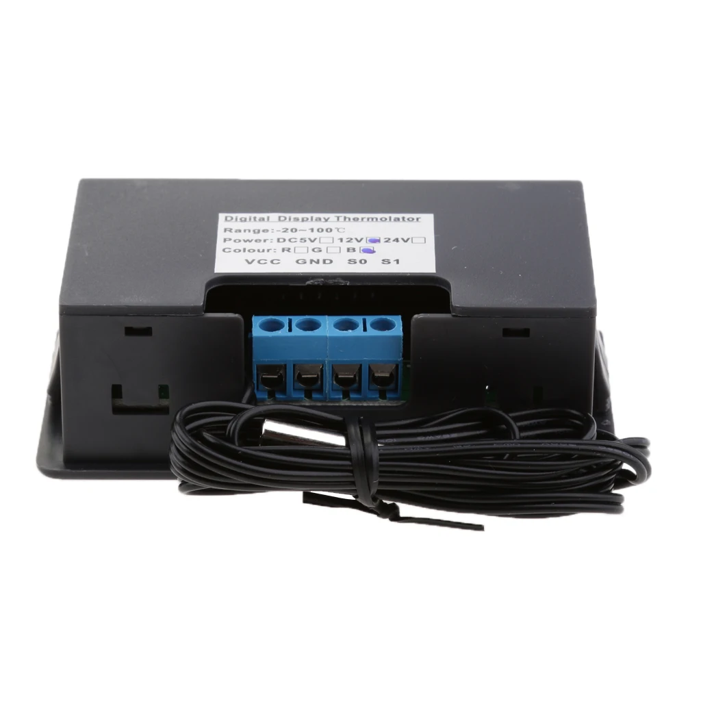 Microcomputer Thermostat Switch Temperature Controller DC 12V Digital LED