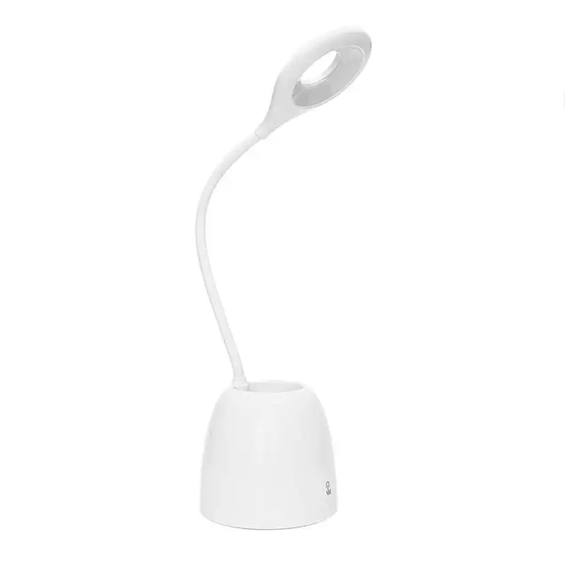 

Led Desk Lamp Dimming Smart Press Usb Table Lamp With Pen Container Reading Book Light Dc/Rechargeable For Bedroom Office