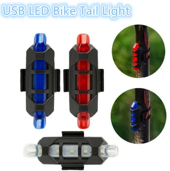 

Rechargeable USB LED Bike Tail Light MTB Safety Warning Bicycle Front Rear Light Bicycle Lamp Flash Light bike headlight