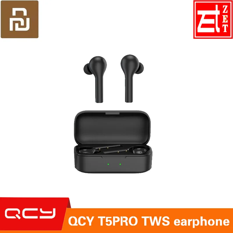 Оригинальные Игровые наушники QCY T5 Pro Bluetooth 5 0 TWS игровой режим PAU160X независимое