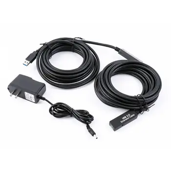 

5m/10m/15m USB 3.0 Extension Cable Signal Amplification Data Line US/EU Plug Power Adapter for Windows XP/Vista/7/OS Systems