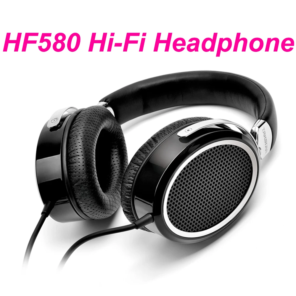 

HF 580 Hi-Fi Ultra-large Planar Headphone Low Distortion Full MF Transparent HF Network Recording Portable Headset Music Player
