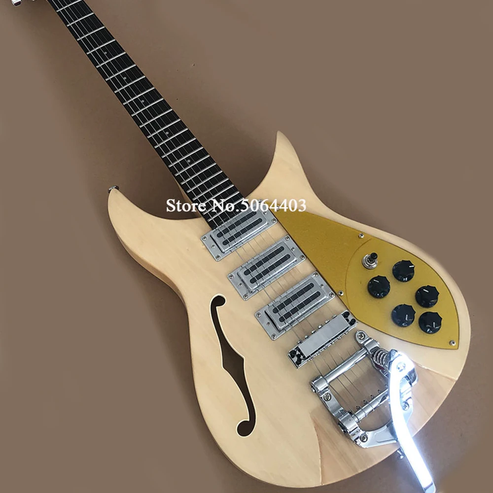 2021 New 6string Semi Hollow Electric Guitar,acoustic Instrument,clear