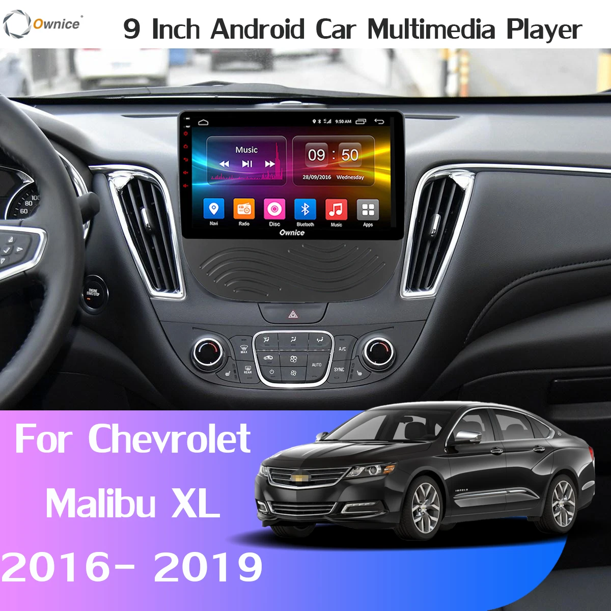 1din 360 ° 4×Camera Android 9,0 8 Core, 4 Гб+ 64G DSP CarPlay автомобильный мультимидийный Навигатор Радио плеер для Chevrolet Malibu