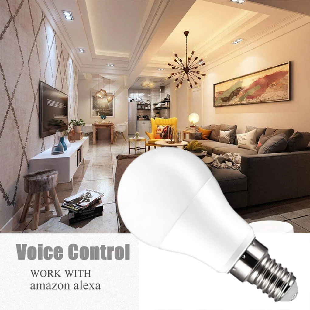 

Intelligent Wifi Bulb Colorful Dimming Light Lamp Smart App Control 10W RGBW WiFi Connection Alexa Google Home App