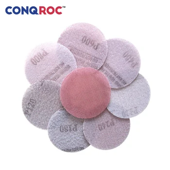 

10 Pieces 75mm 3 Inch Mesh Grip Discs Dust Free Grid Line Abrasive Mesh Sanding Paper High Quality Sand Paper for Dry Sanding