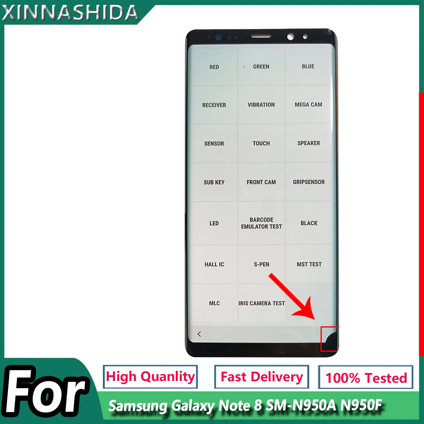 For Samsung Galaxy Note8 Note 8 LCD Display Touch Screen Digitizer Assembly | Мобильные телефоны и аксессуары
