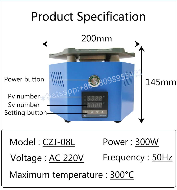 

Sameking lcd hot plate machine for iphone x xs max xr 360 degree multi function lcd separate machine