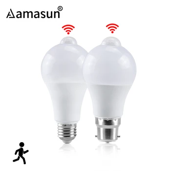 

PIR Motion Sensor LED Light Bulb 220V 110V 12W 18W Smart Bulb Motion Activated ON/OFF Home Lights Lamp with Motion Sensor