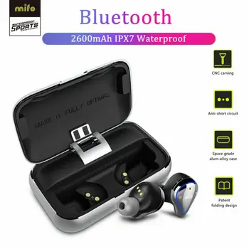 

2600mAh MIFO O5 TWS Wireless Bluetooth Binaural Earphones Headset with Charging Box