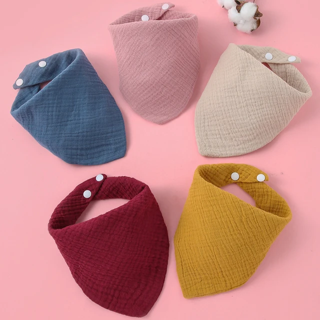 5 pieces/lot Baby Bibs Triangle Kids Cotton Bibs Saliva Towel Baby Boys Girls Feeding Apron Cotton Bandana Bibs Deltoidal Scarf-E