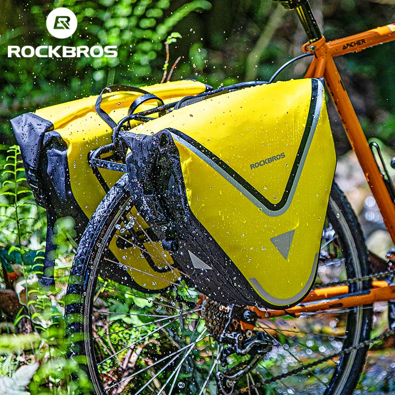 ROCKBROS bolsa impermeable para bicicleta, Alforjas para bici de carretera  o de montaña, de larga distancia, para maletero, 20L, 100%|Maletas y cestas  de bicicleta| - AliExpress