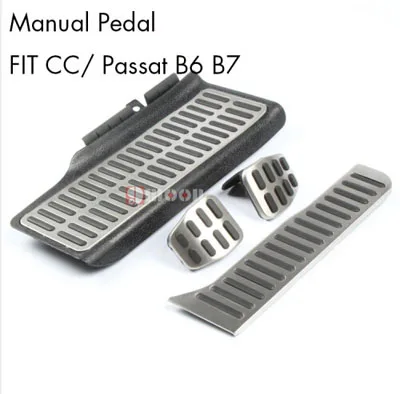 Автомобильная педаль из нержавеющей стали для Volkswagen VW Skoda Octavia Jetta MK5 MK6 Scirocco CC Passat B6 B7 Tiguan Toureg Гольф MK5 MK6 - Название цвета: MT for Passat