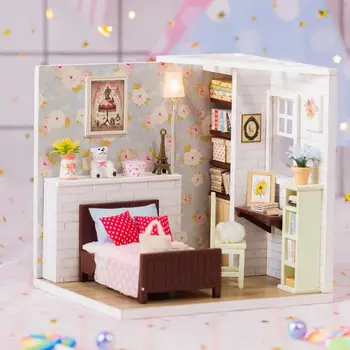 

DIY Mini Doll House Assemble Dollhouse Hands-on Toy Children DIY Craft Educational Toys Romantic Gift For Wedding Girlfriend