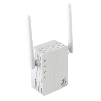 

Hot Sell 300M 2.4G Wall US /EU Plug WiFi Receiver Wireless Router Repeater with External Antenna For Home Use Wireless Repeater